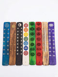 Wooden Incense Stick Holder 20x4 cm – Assorted Spiritual Designs
