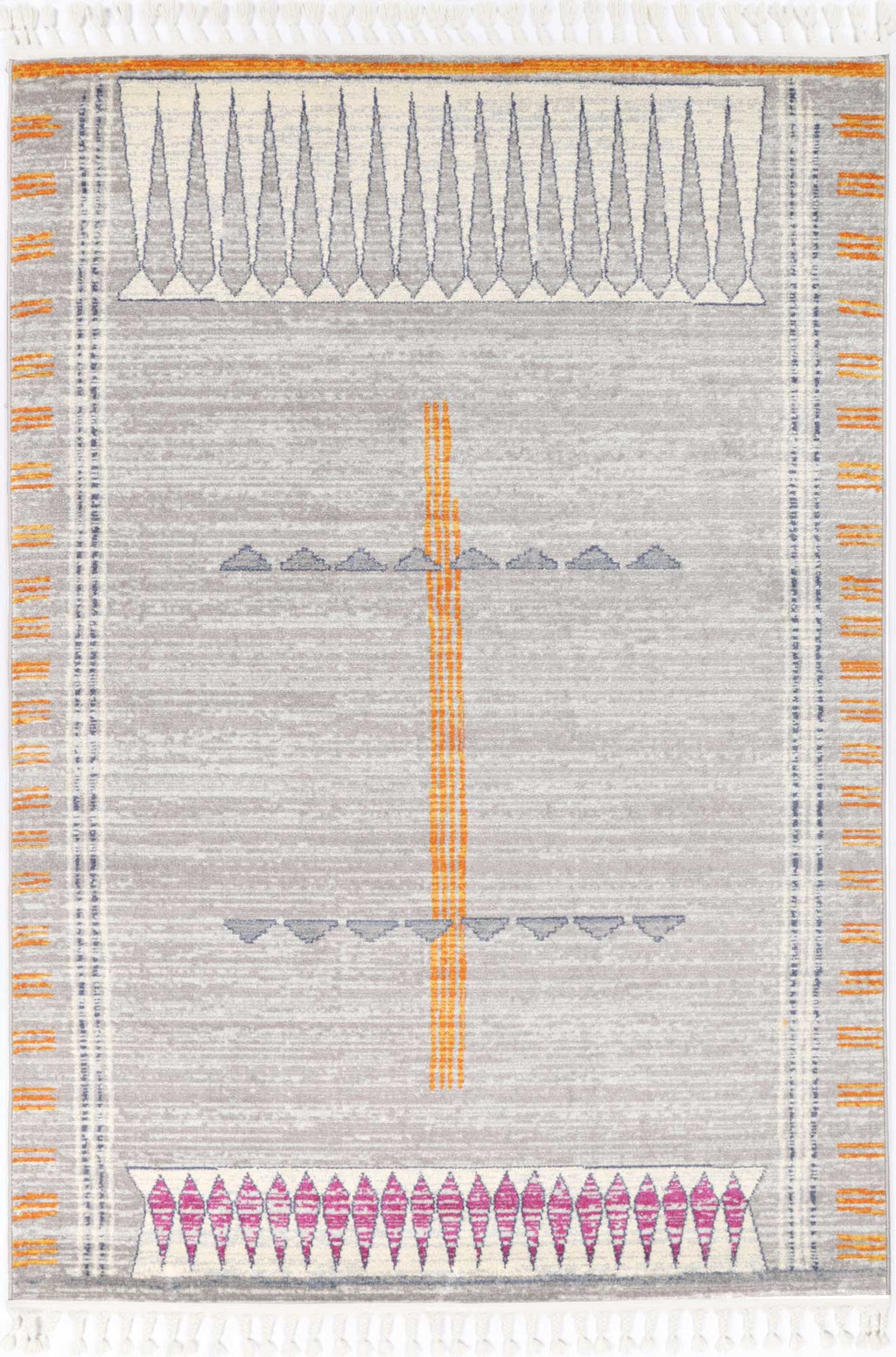 Inca Tumbes Grey Contemporary Rug - INCA01 full product view