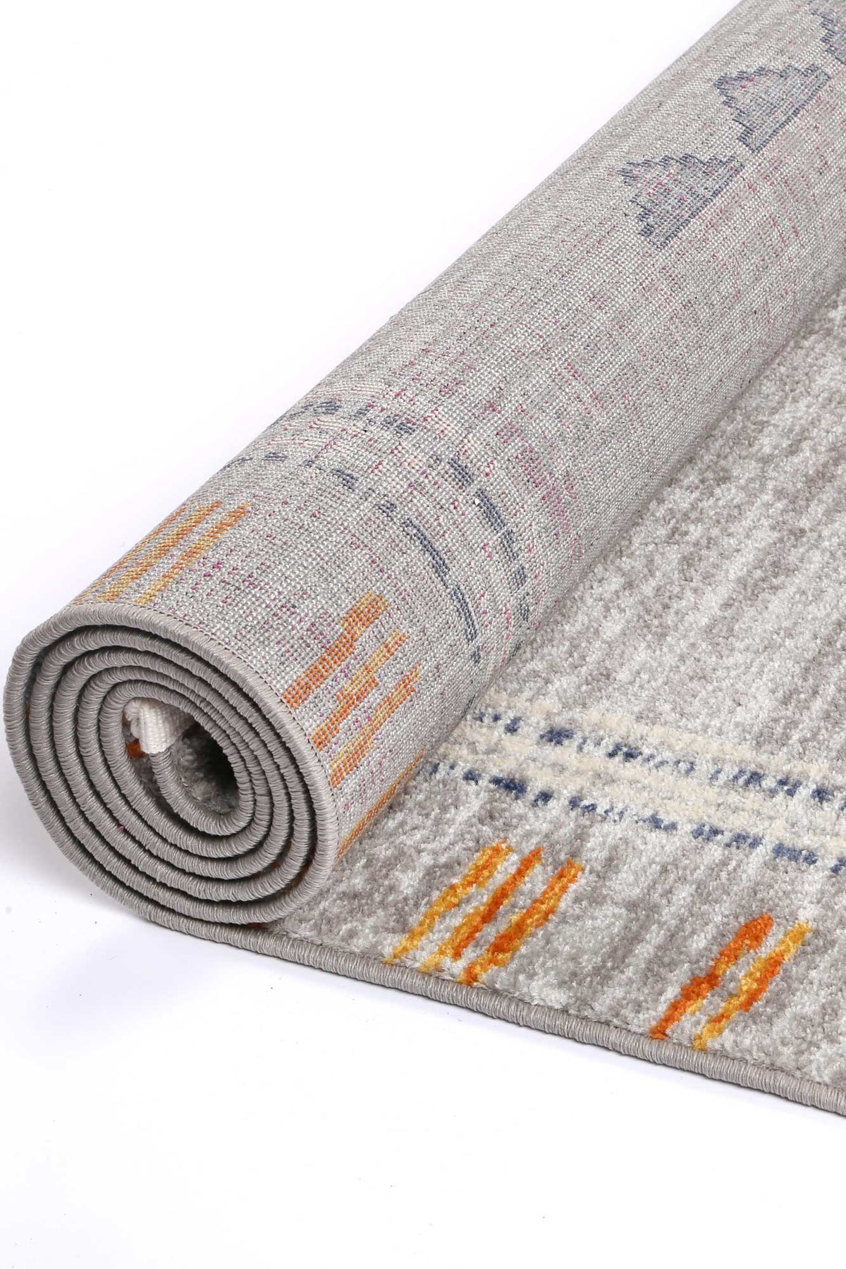 Inca Tumbes Grey Contemporary Rug - INCA01 – view 4