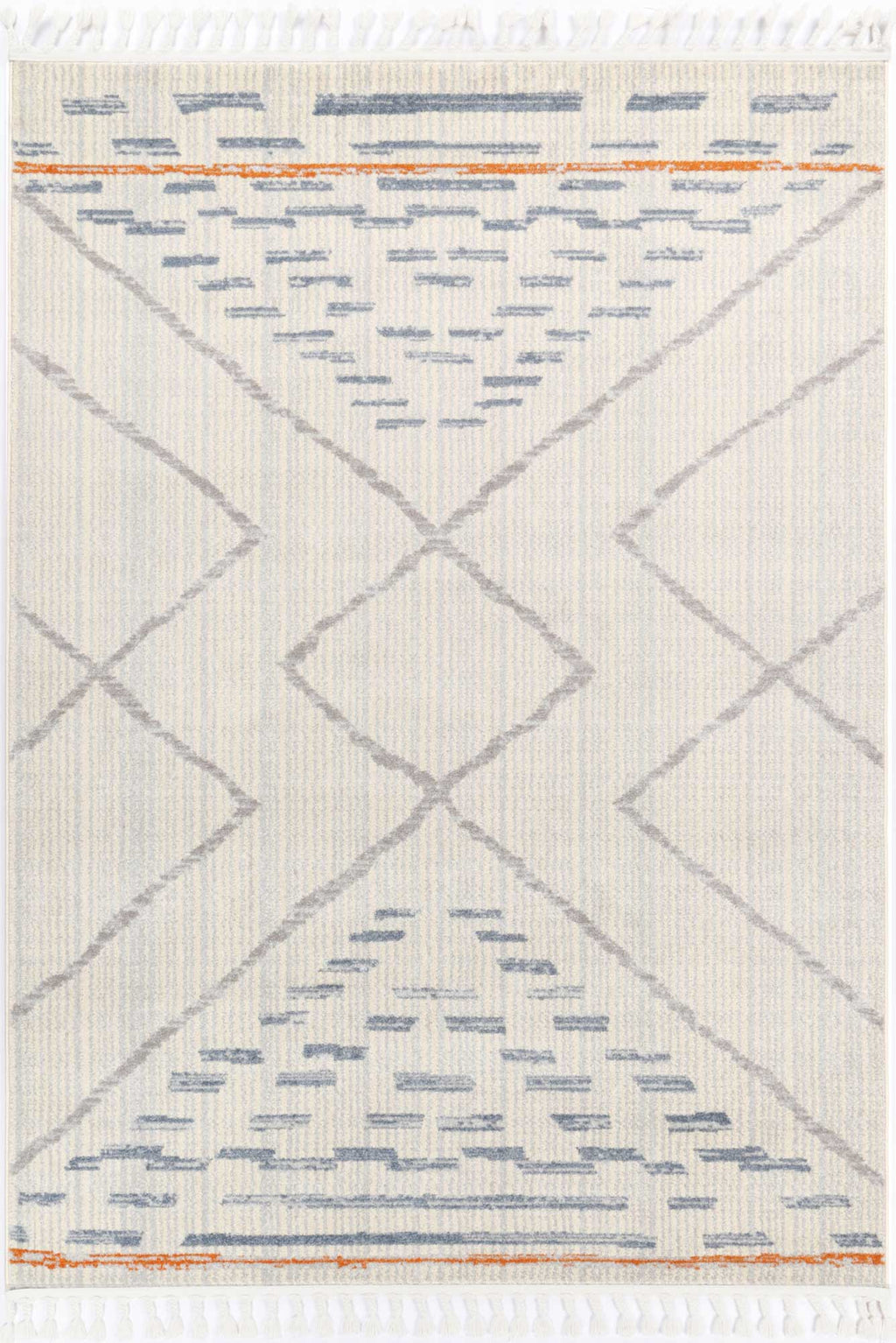 Inca Pica Cream Contemporary Rug - INCA03 full product view
