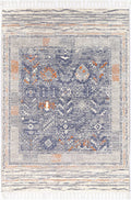 Inca Santiago Blue & Cream Contemporary Rug - INCA04 full product view