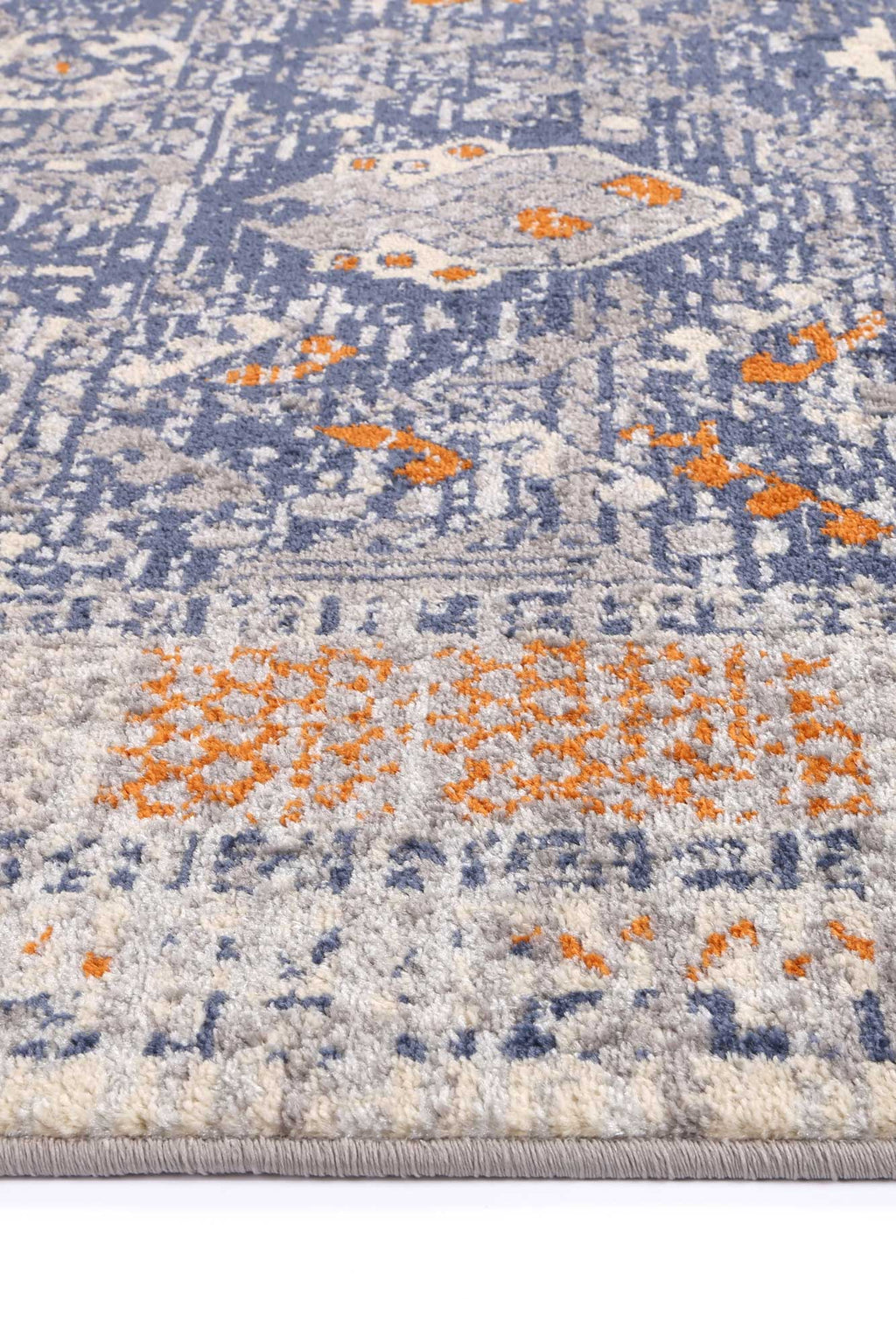 Inca Santiago Blue & Cream Contemporary Rug - INCA04 – view 2