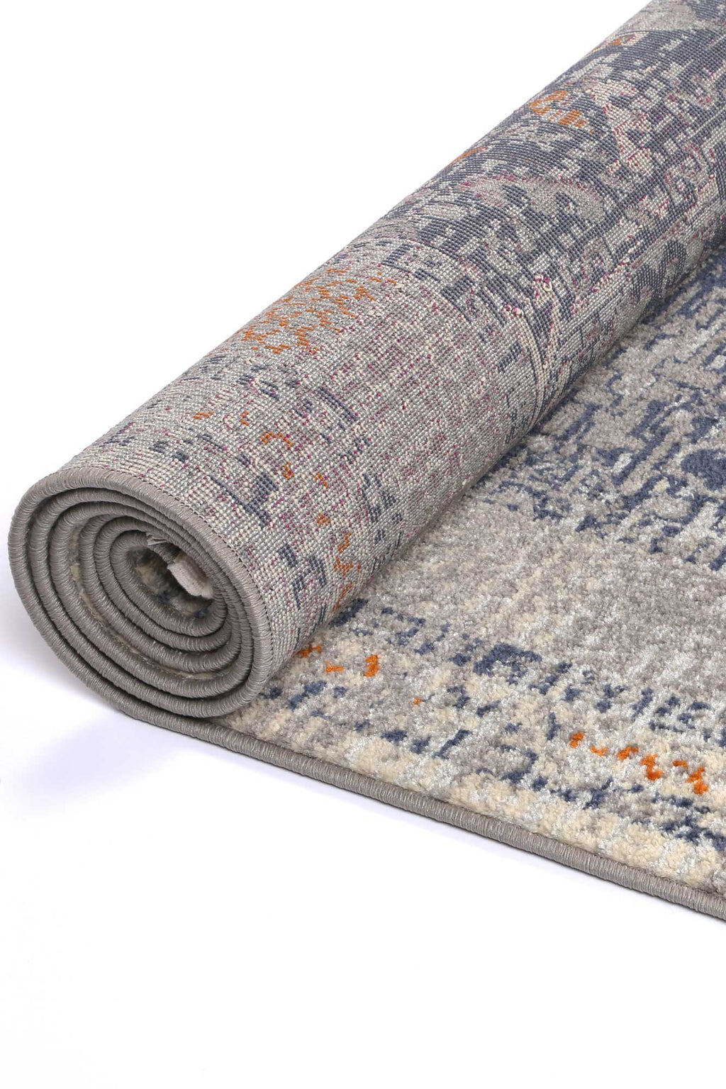 Inca Santiago Blue & Cream Contemporary Rug - INCA04 – view 4