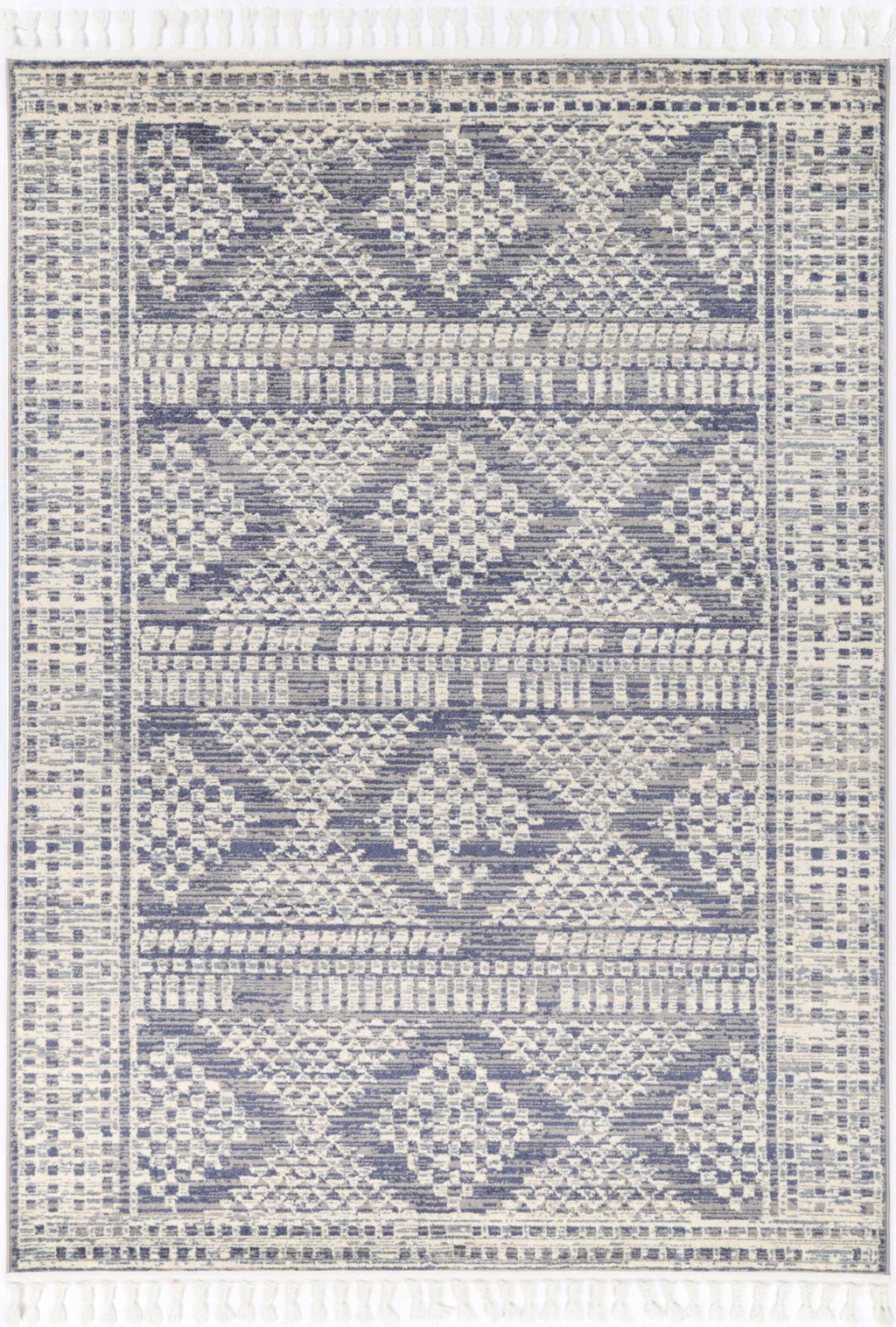 Inca Jauja Blue Contemporary Rug - INCA09 full product view