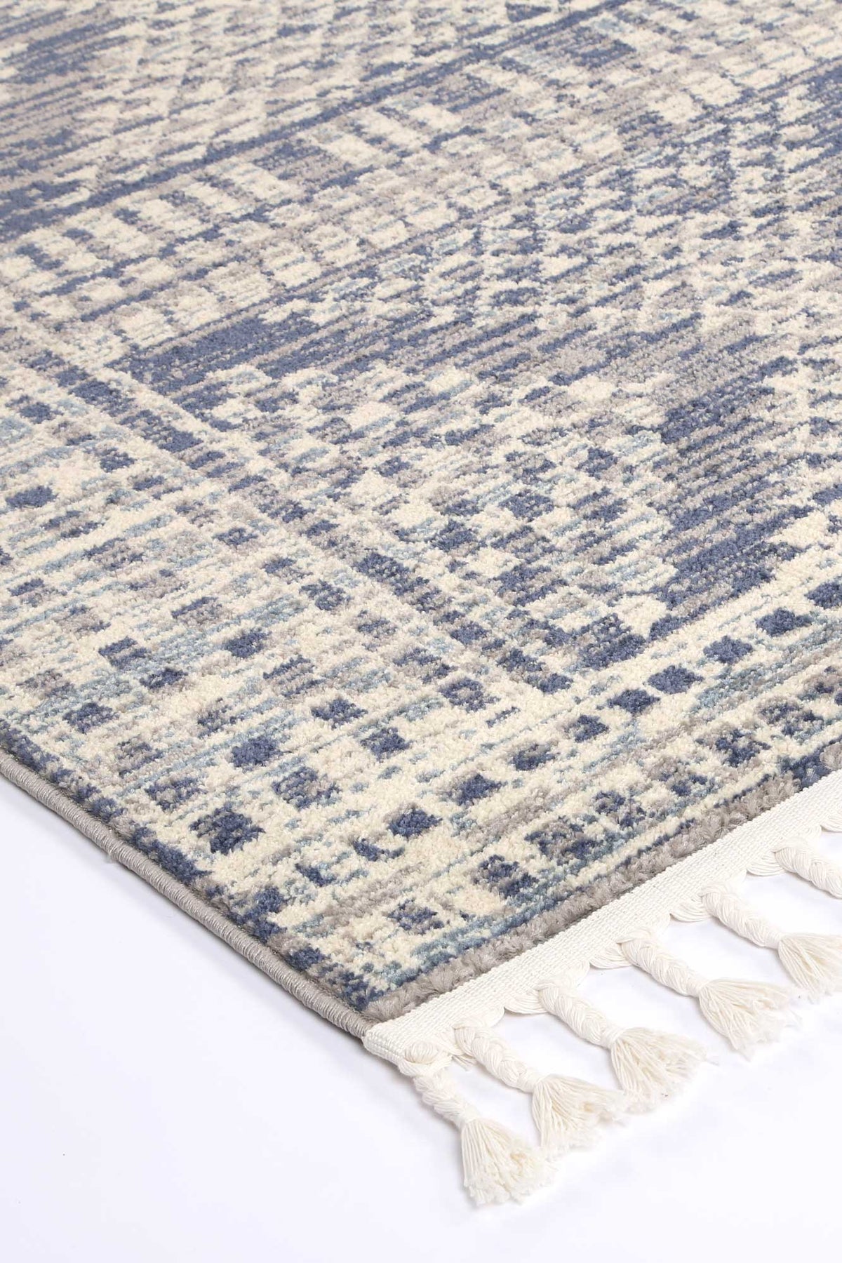 Inca Jauja Blue Contemporary Rug - INCA09 – view 3