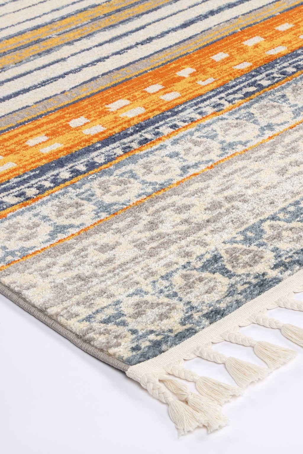 Inca Chuqito Orange Contemporary Rug - INCA11 – view 3