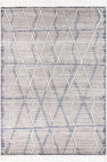 Inca Tupzia Blue & Grey Contemporary Rug - INCA14 full product view