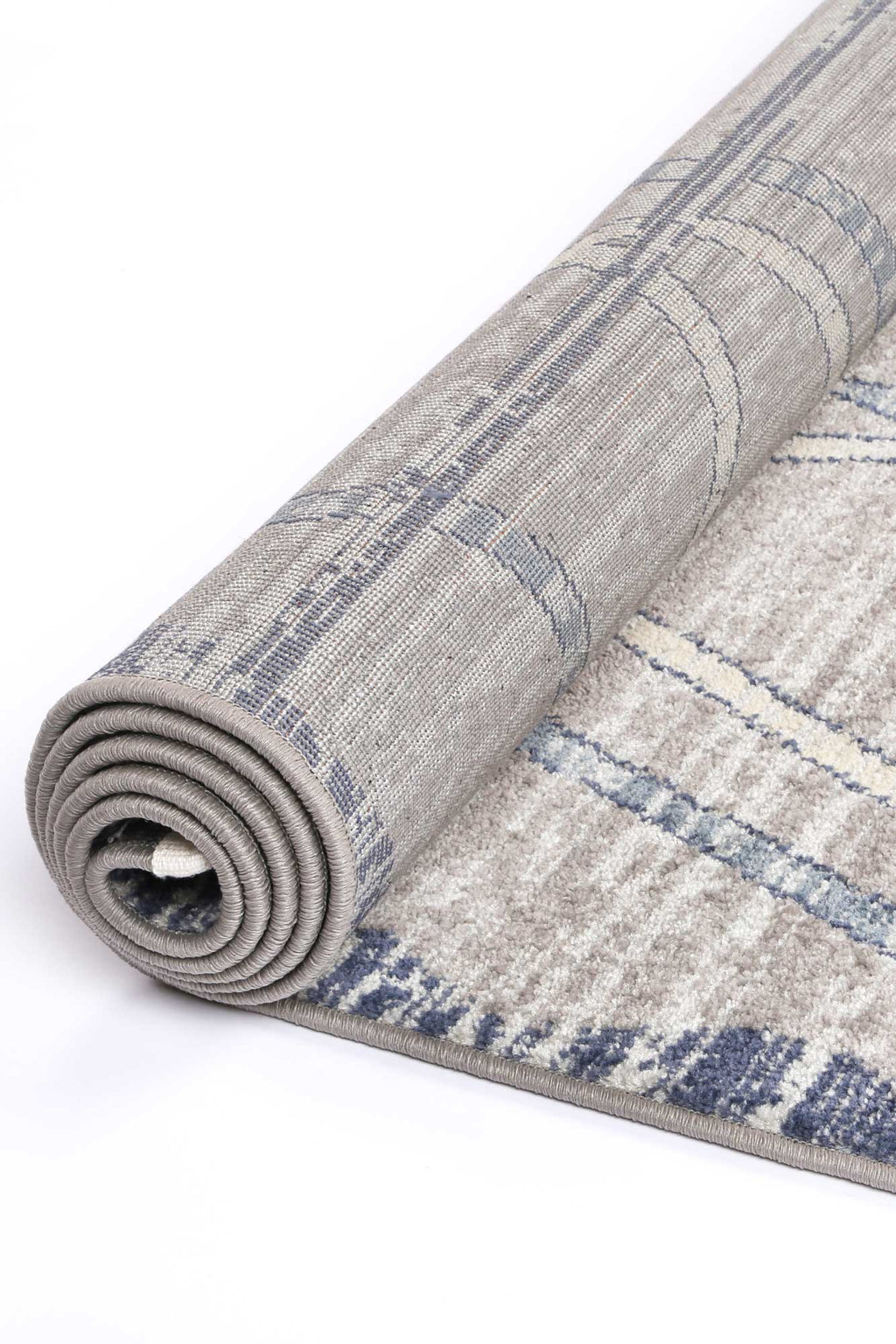 Inca Tupzia Blue & Grey Contemporary Rug - INCA14 – view 4