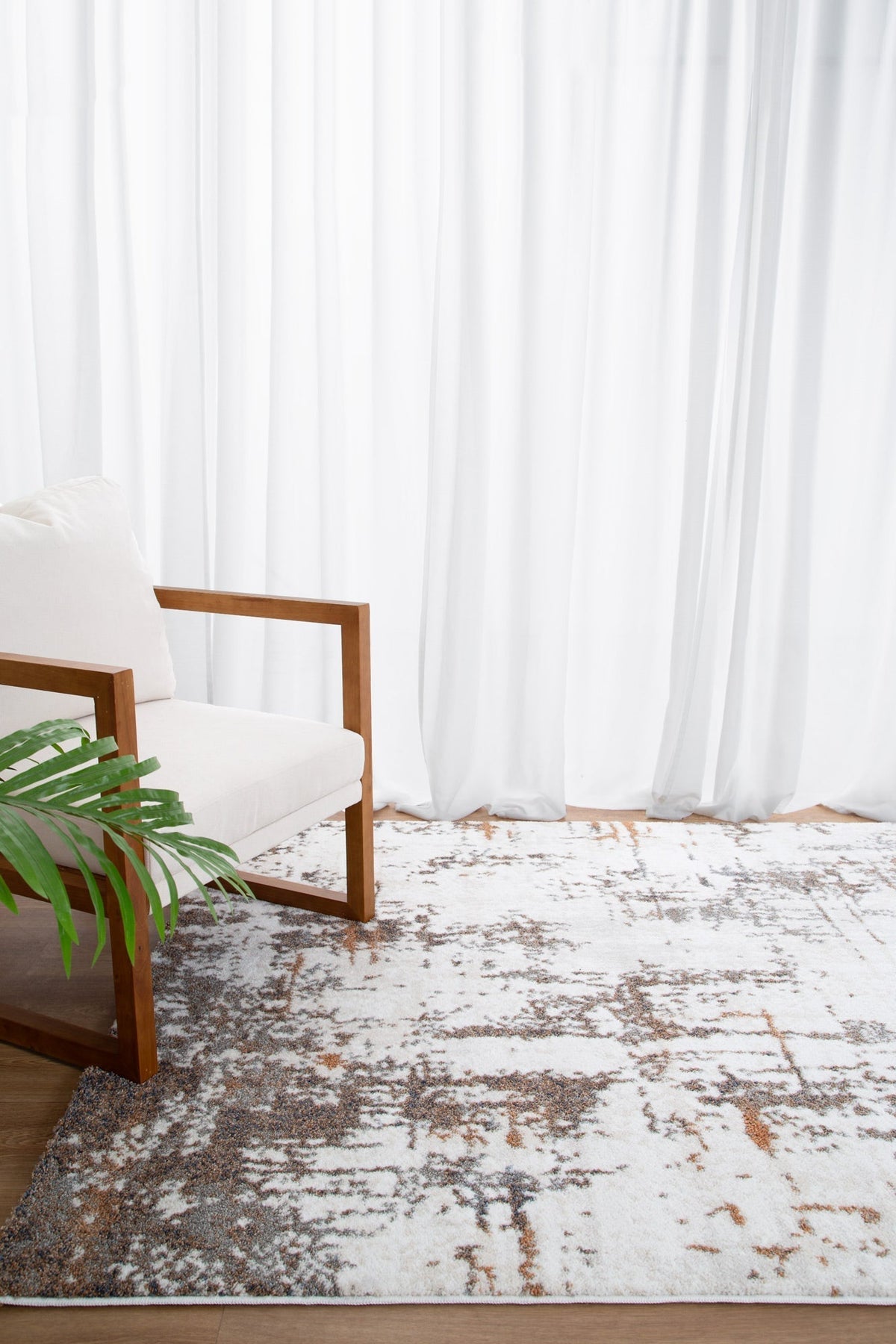 Indulgence Abstract Cream Multi Rug - INDU004 – view 3