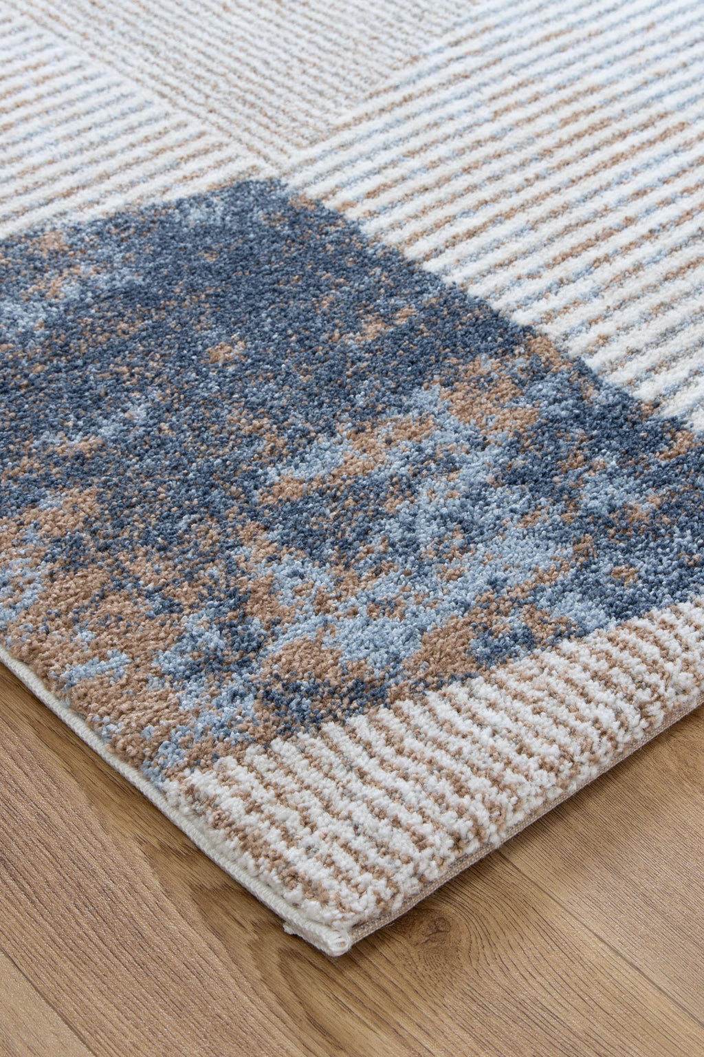 Indulgence Geometric Shapes Blue Multi Rug - INDU006 – view 3