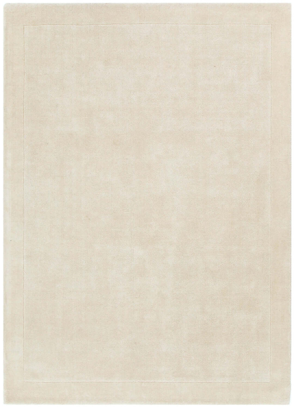 Sedona Ivory Border wool rug - full view