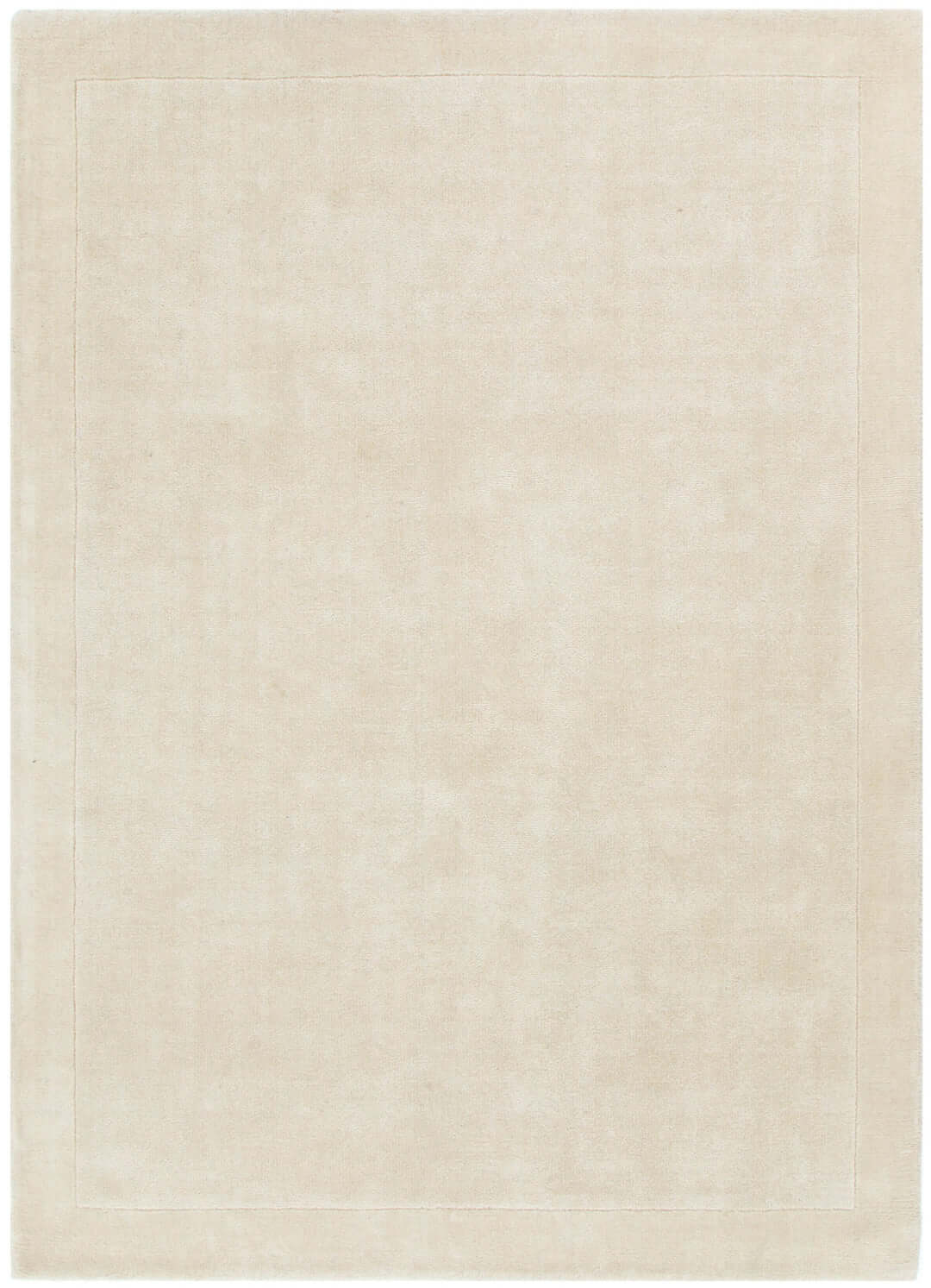 Sedona Ivory Border wool rug - full view
