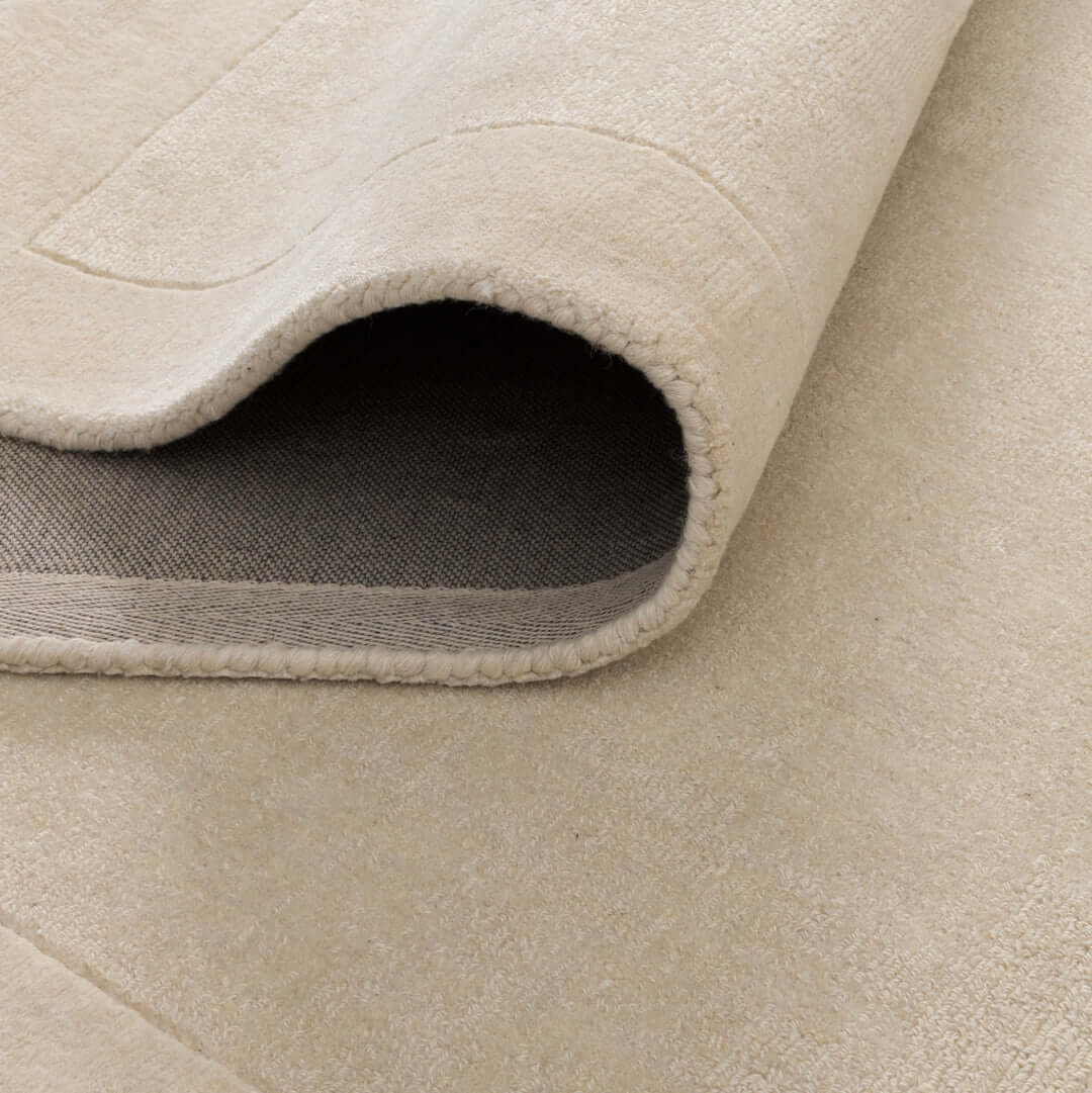 Sedona Ivory Border wool rug - detail