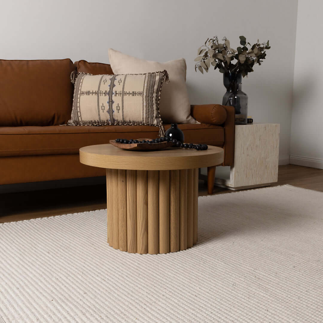 Nature Ivory recycled wool rug - texture detail