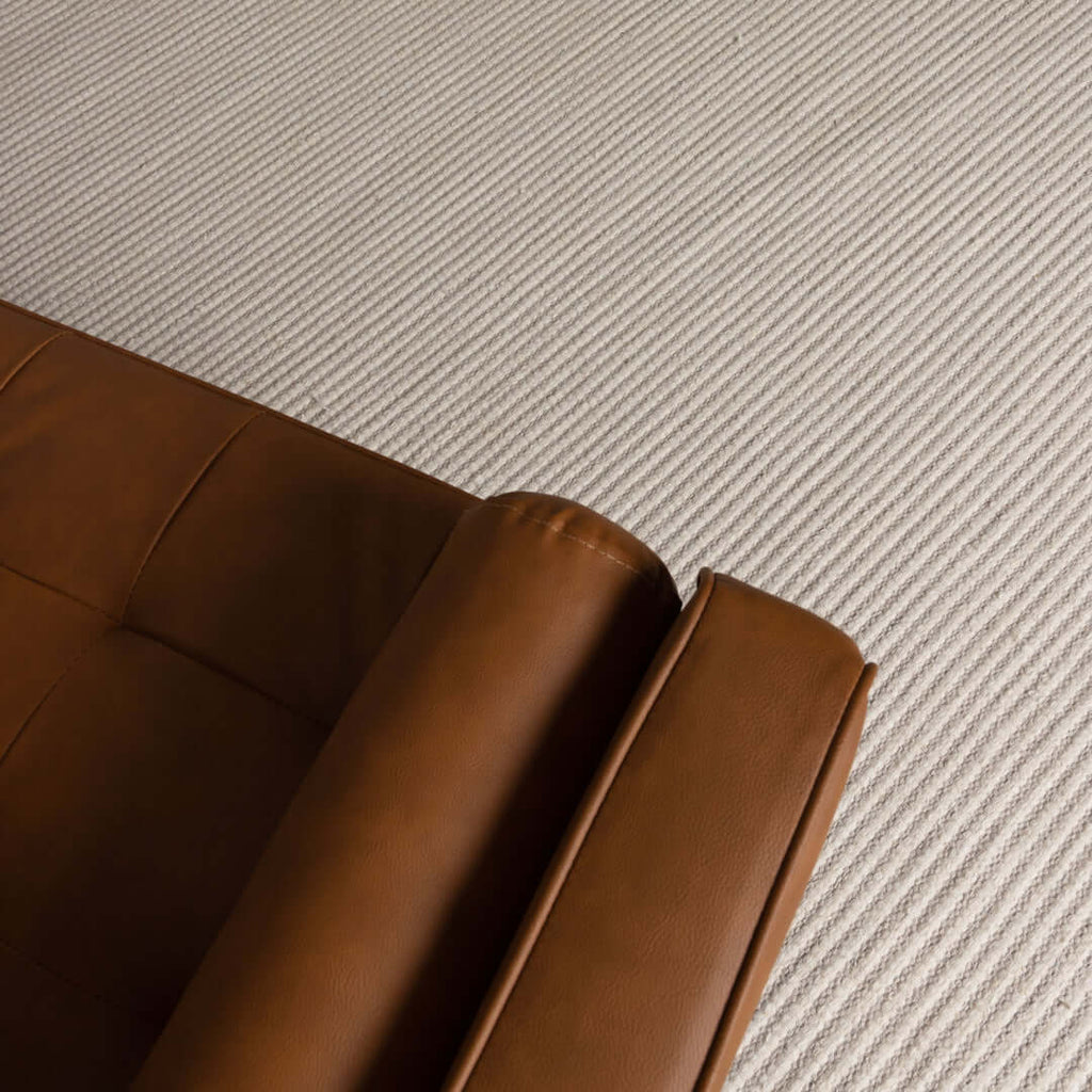 Nature Ivory recycled wool rug - room setting