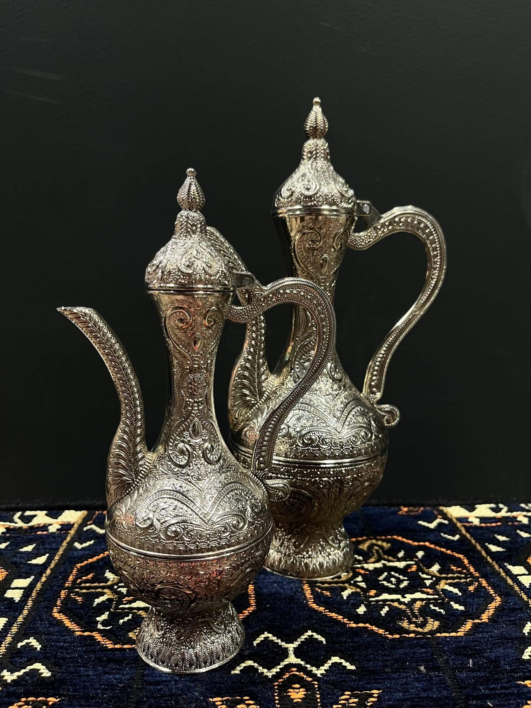 Ibrik Pot-The Ibrik Pot is an essential tool for brewing traditional, Turkish coffee. The design allows for efficient heat transfer and optimal extraction of flavor, ensuring the richest, most aromatic cup of coffee.-Bazaar G Rugs N Gifts