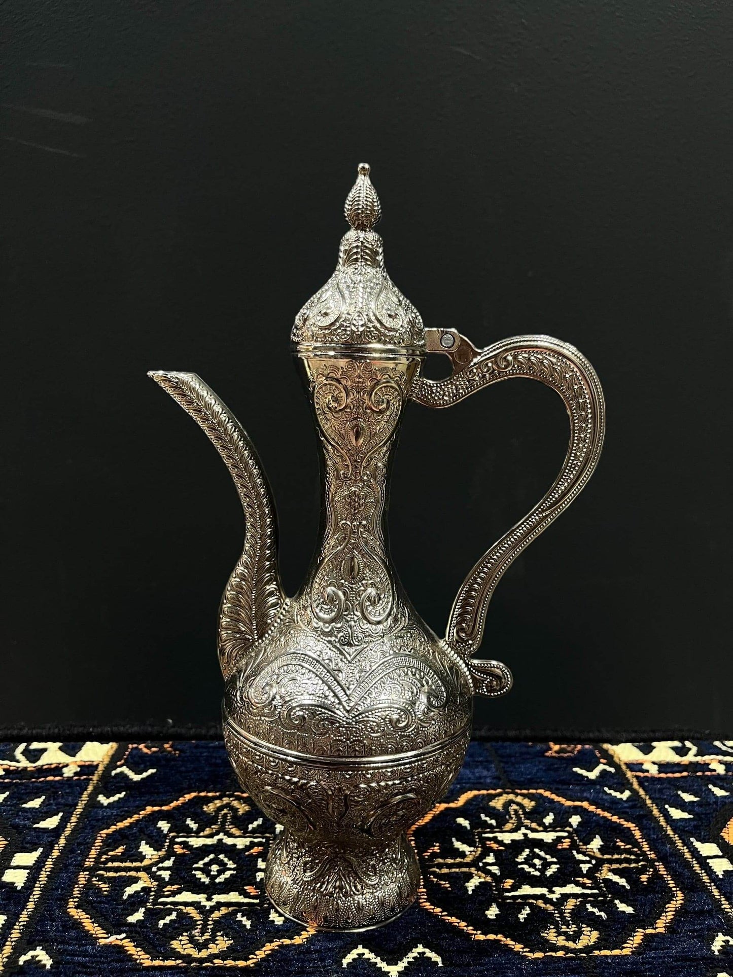 Ibrik Pot-The Ibrik Pot is an essential tool for brewing traditional, Turkish coffee. The design allows for efficient heat transfer and optimal extraction of flavor, ensuring the richest, most aromatic cup of coffee.-Bazaar G Rugs N Gifts