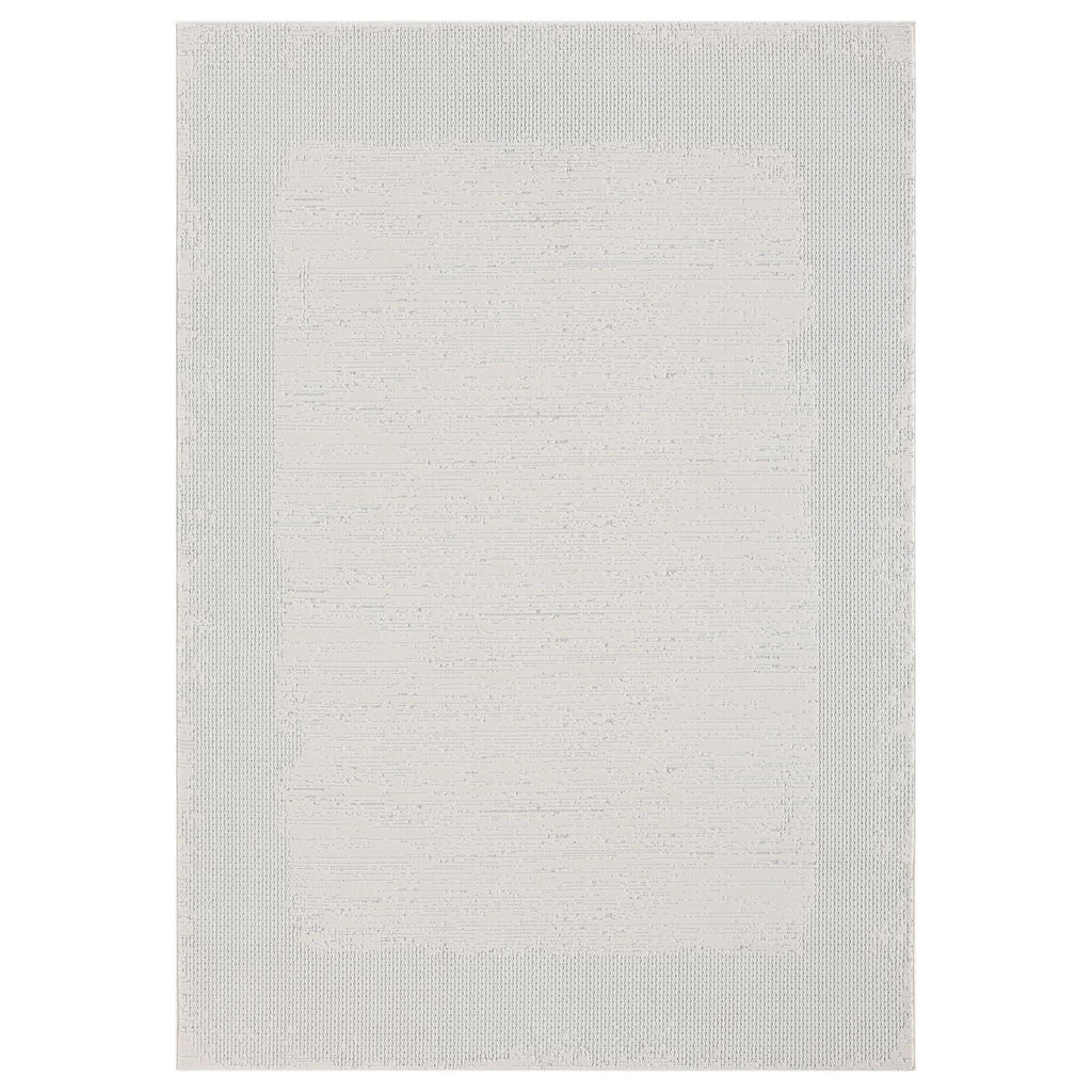 Ivory Area Rug with plush, non-shed pile and all-side binding. Power-loomed in Türkiye for durable, easy-care elegance in modern living spaces.