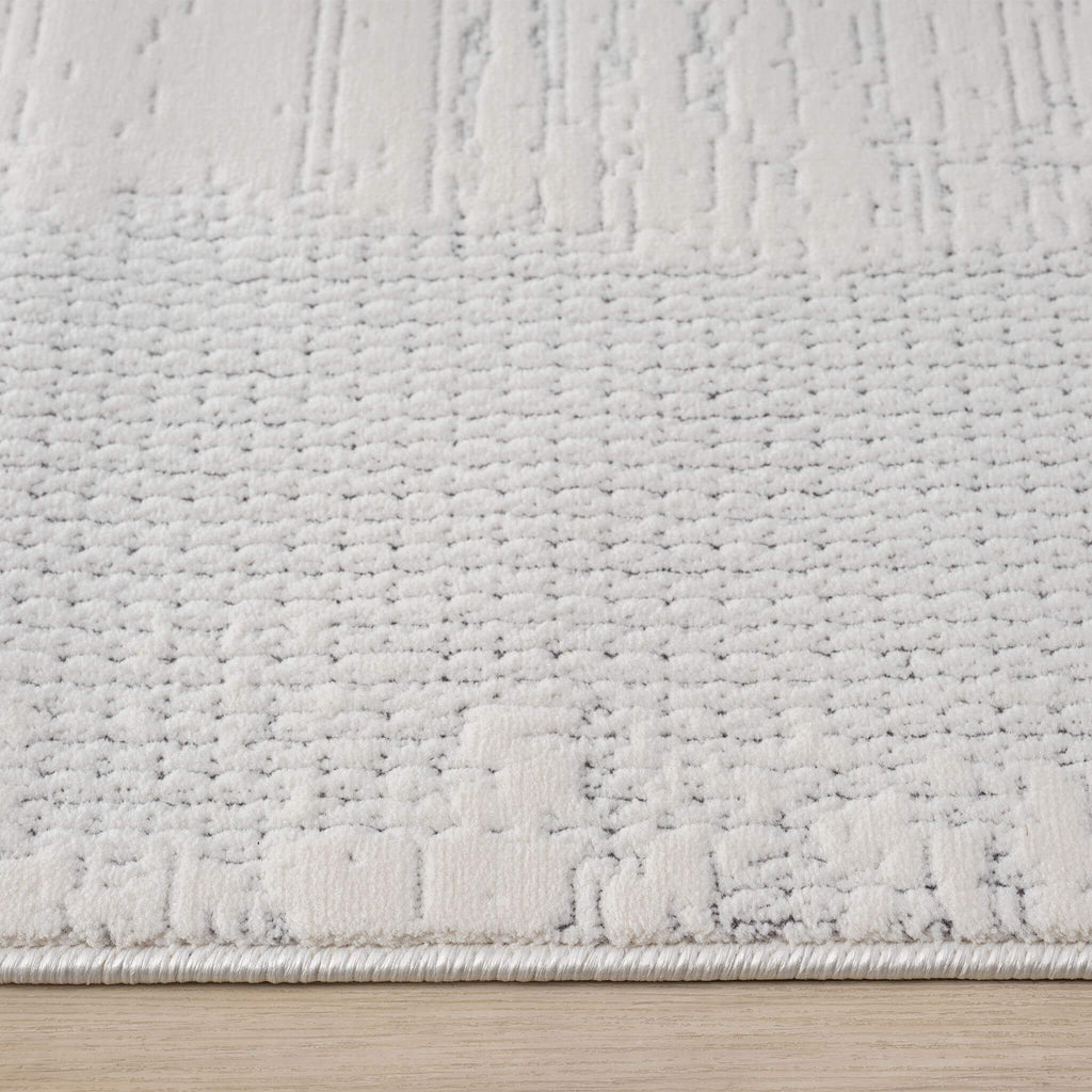 Ivory Hallway Runner Rug with plush, non-shed pile and all-side binding. Power-loomed in Türkiye for durable, easy-care style in busy corridors.