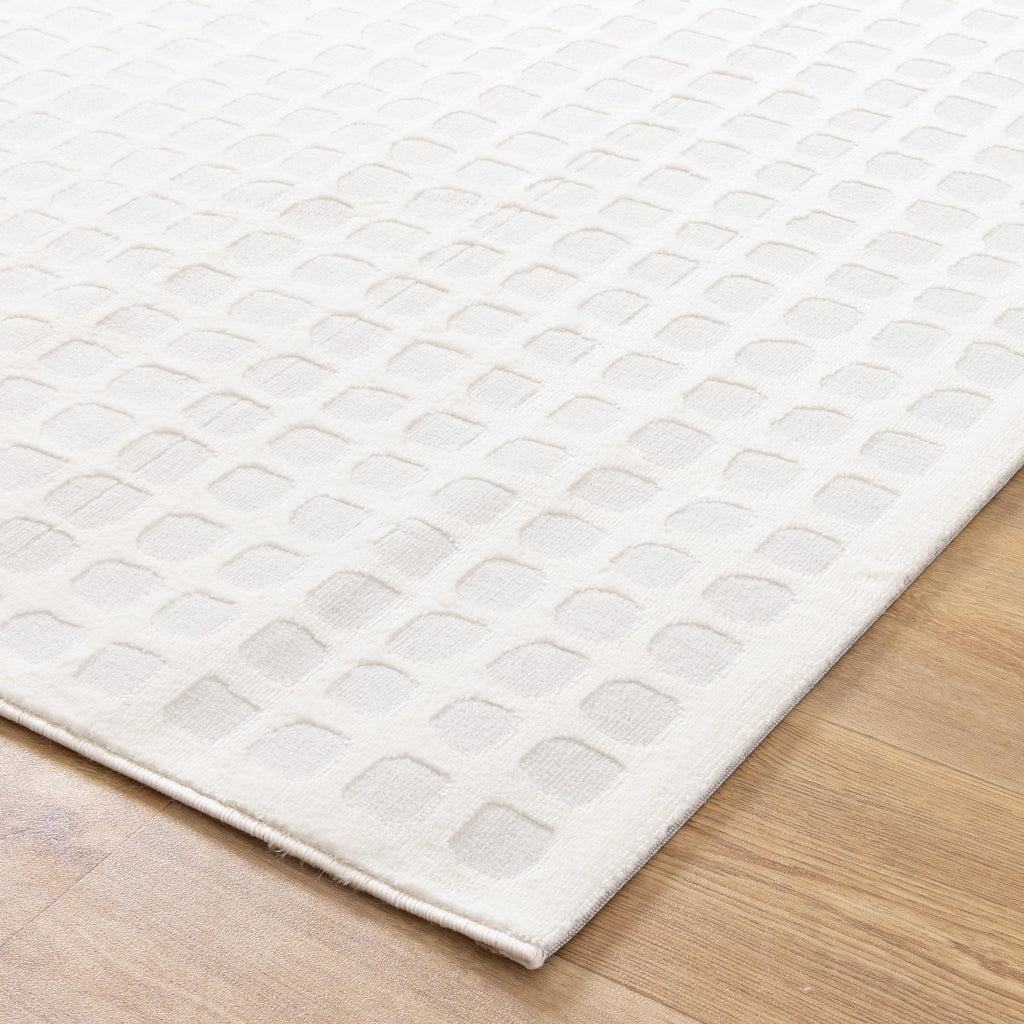 Jade Geometric Shapes Cream Grey Rug - JADE005 – view 3