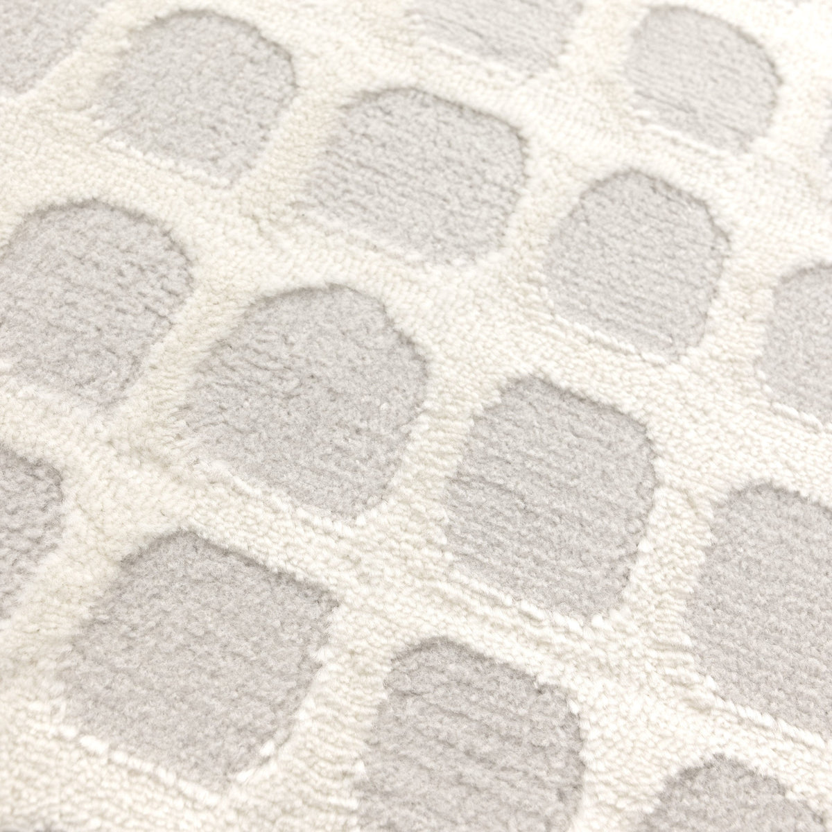 Jade Geometric Shapes Cream Grey Rug - JADE005 – view 6