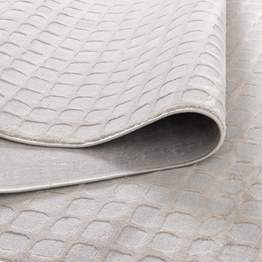 Jade Geometric Shapes Grey Rug - JADE006 – view 4