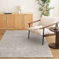 Korra K100 Grey Lines Rug styled with furniture