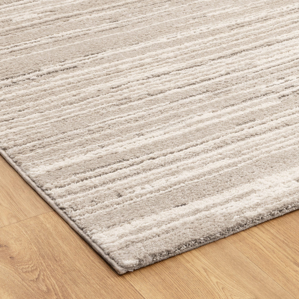 Korra K200 Cream Beige Lines Rug – view 3