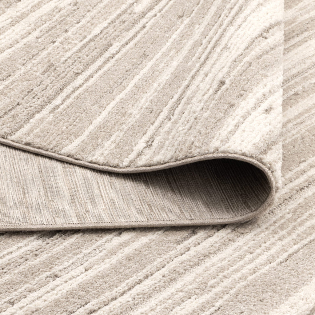 Korra K200 Cream Beige Lines Rug – view 4