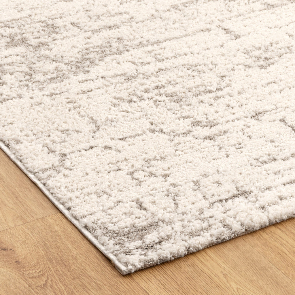 Korra K400 Ivory Beige Abstract Rug – view 3