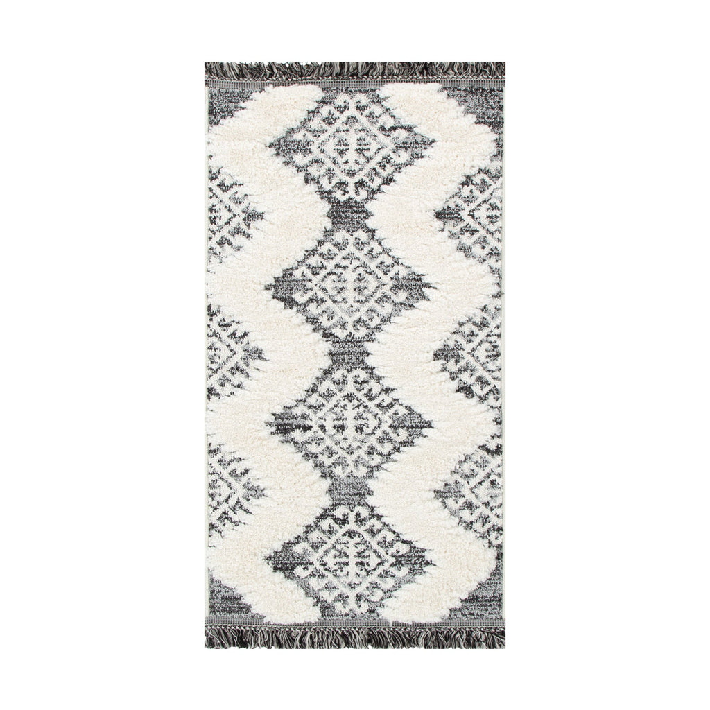 Kaza Tribal Cream Anthracite Rug - 8752A CREA – view 7