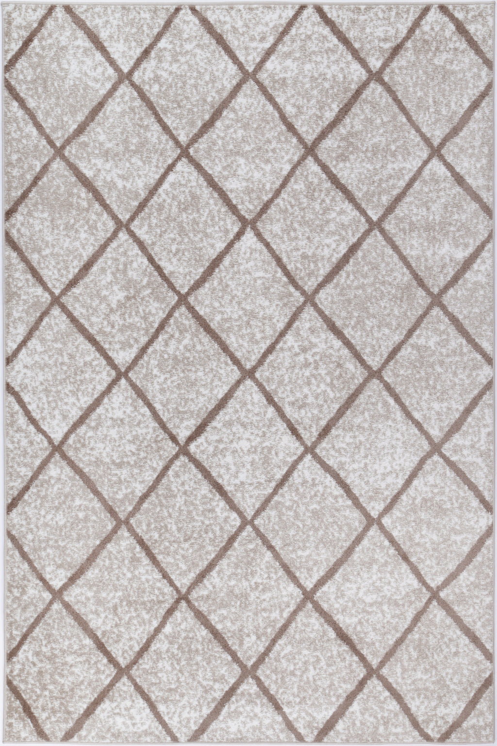 Kimberley Trellis Latte Contemporary Rug - 1LATT – view 2