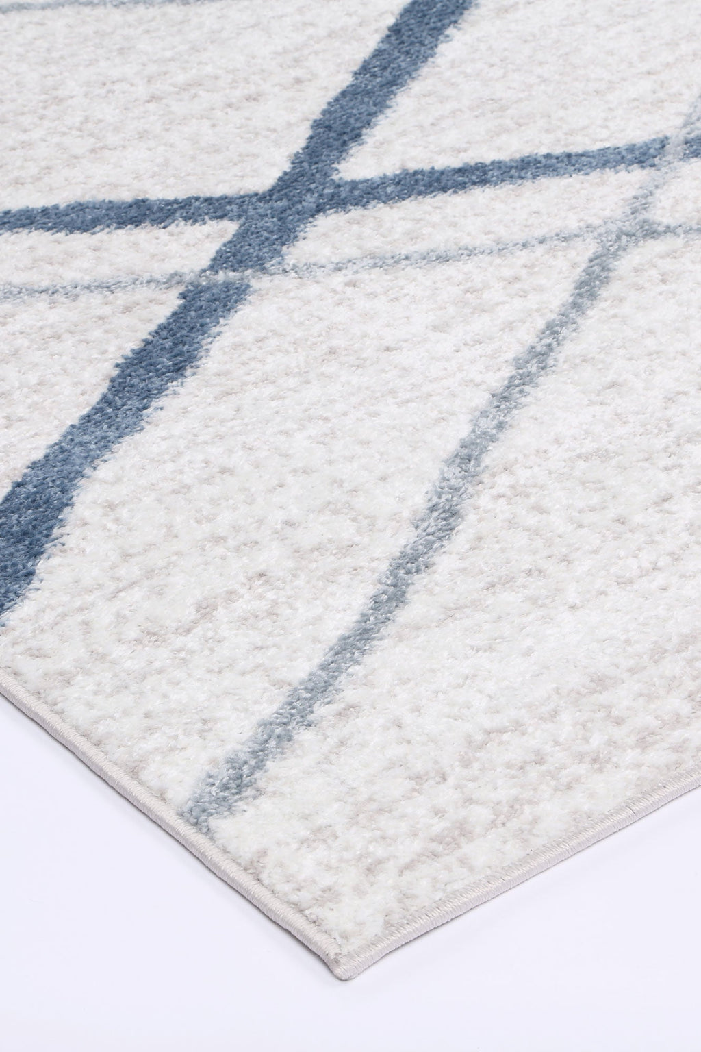 Kimberley Lattice Light Blue Contemporary Rug - 2LBLU – view 4