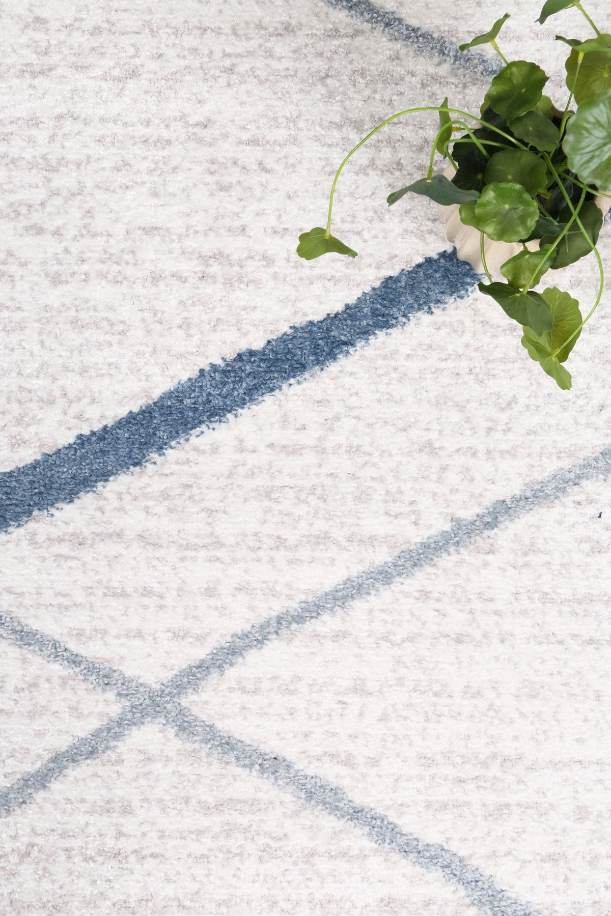 Kimberley Lattice Light Blue Contemporary Rug - 2LBLU – view 6