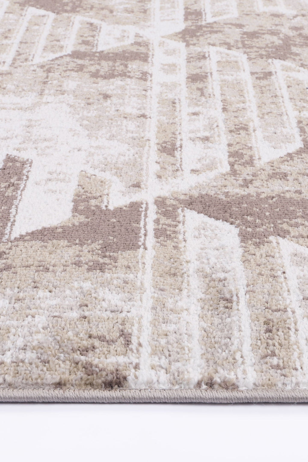 Kimberley Matrix Geometric Latte Rug - 4LATT – view 3