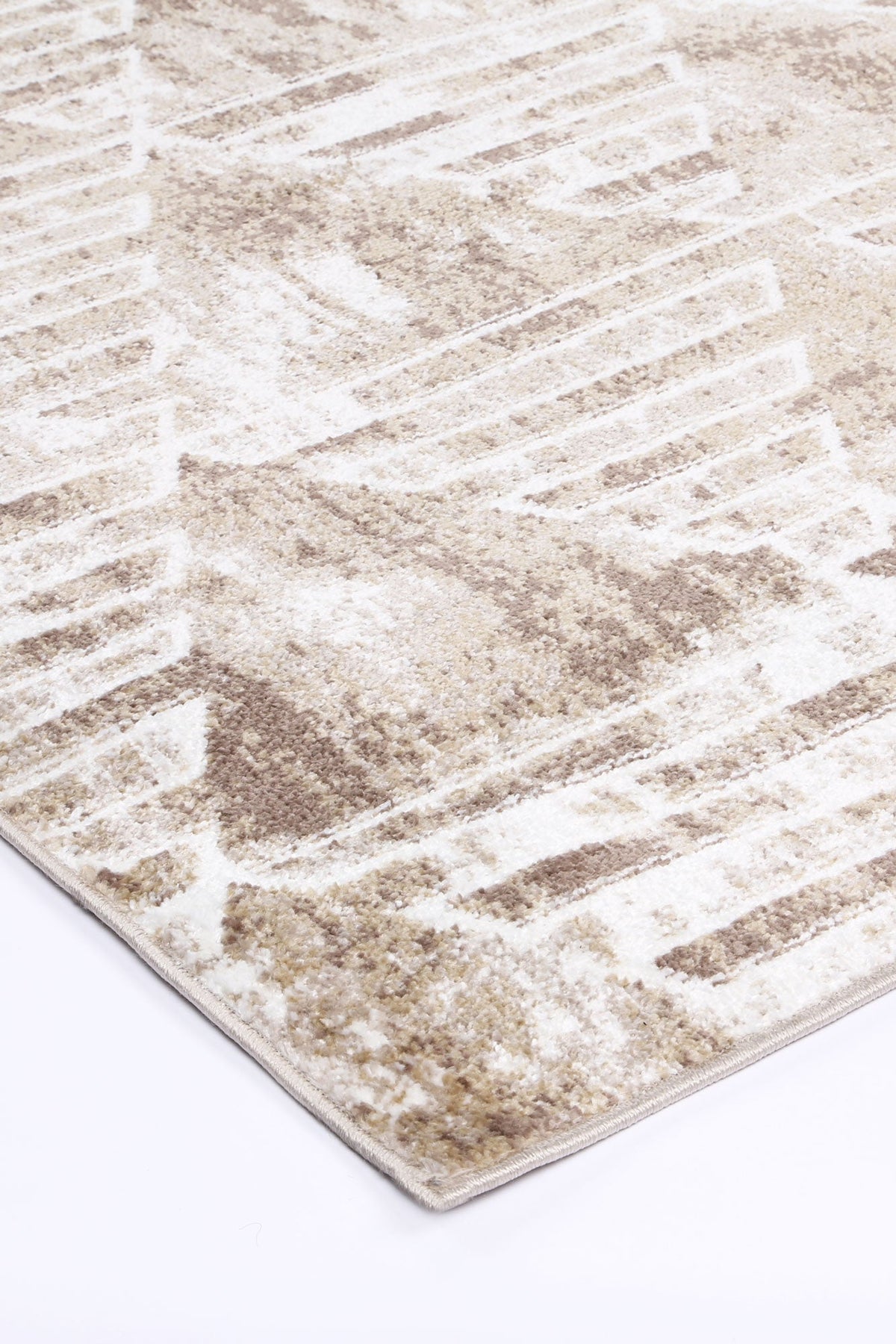 Kimberley Matrix Geometric Latte Rug - 4LATT – view 4