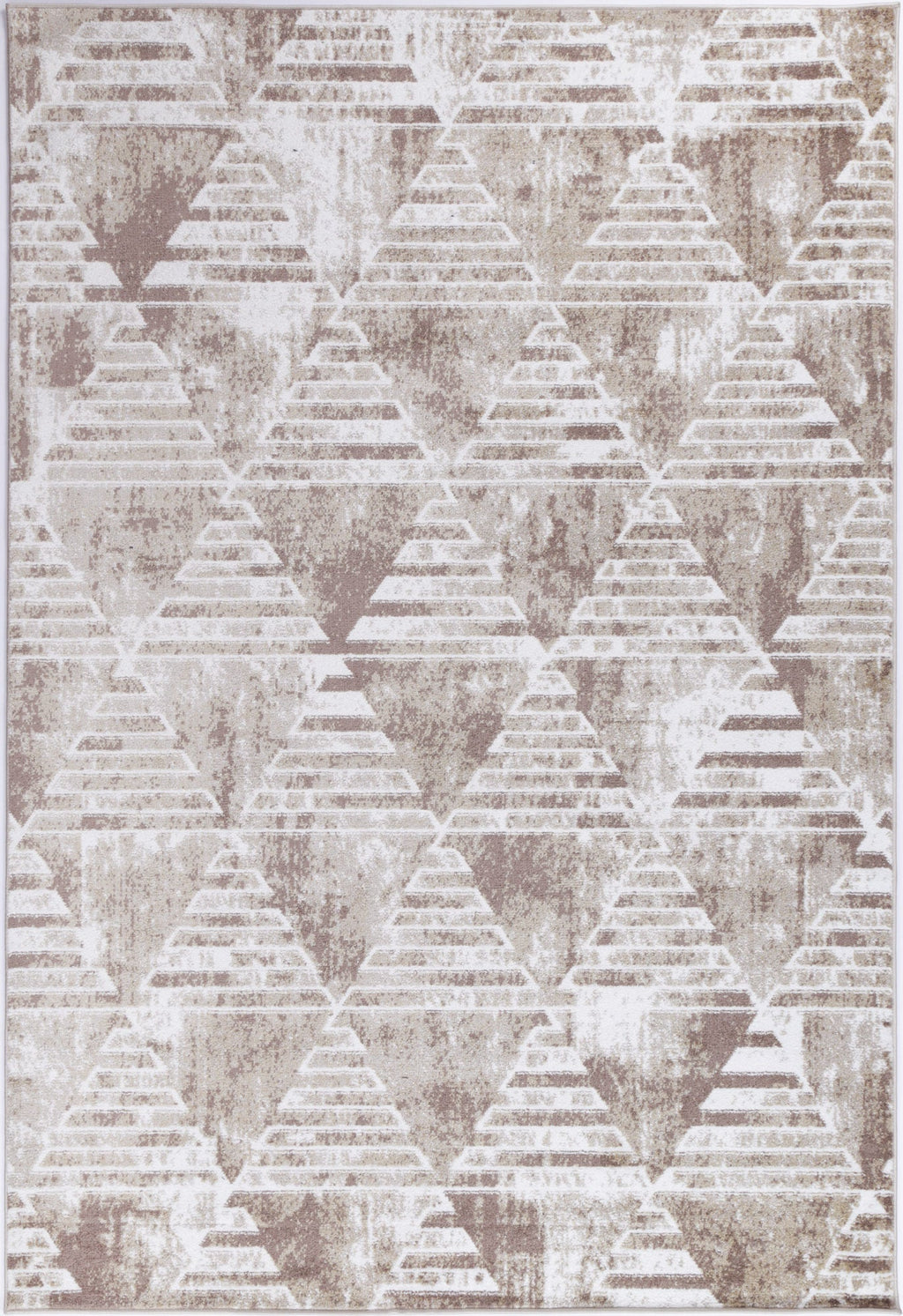 Kimberley Matrix Geometric Latte Rug - 4LATT – view 2