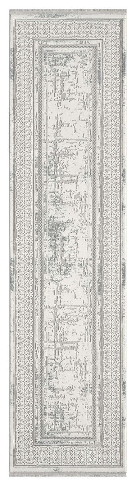 Kervan Rug AK076 Grey Grey Hallway Runner, Kervan Rug AK076 Grey Hallway Runner - Stylish Design