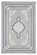 Kervan Rug AK187 Grey Blue Turkish Rug, Kervan Rug - A7114 Grey Gold Turkish Rug for Busy Homes