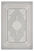 Kervan Rug AK187 Grey Grey Turkish Rug, Kervan Rug - A7114 Grey Gold Turkish Rug for Busy Homes