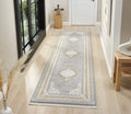 Kervan Rug AK187 Grey Gold Hallway Runner, Kervan Rug AK187 - Stylish Grey Gold Hallway Runner