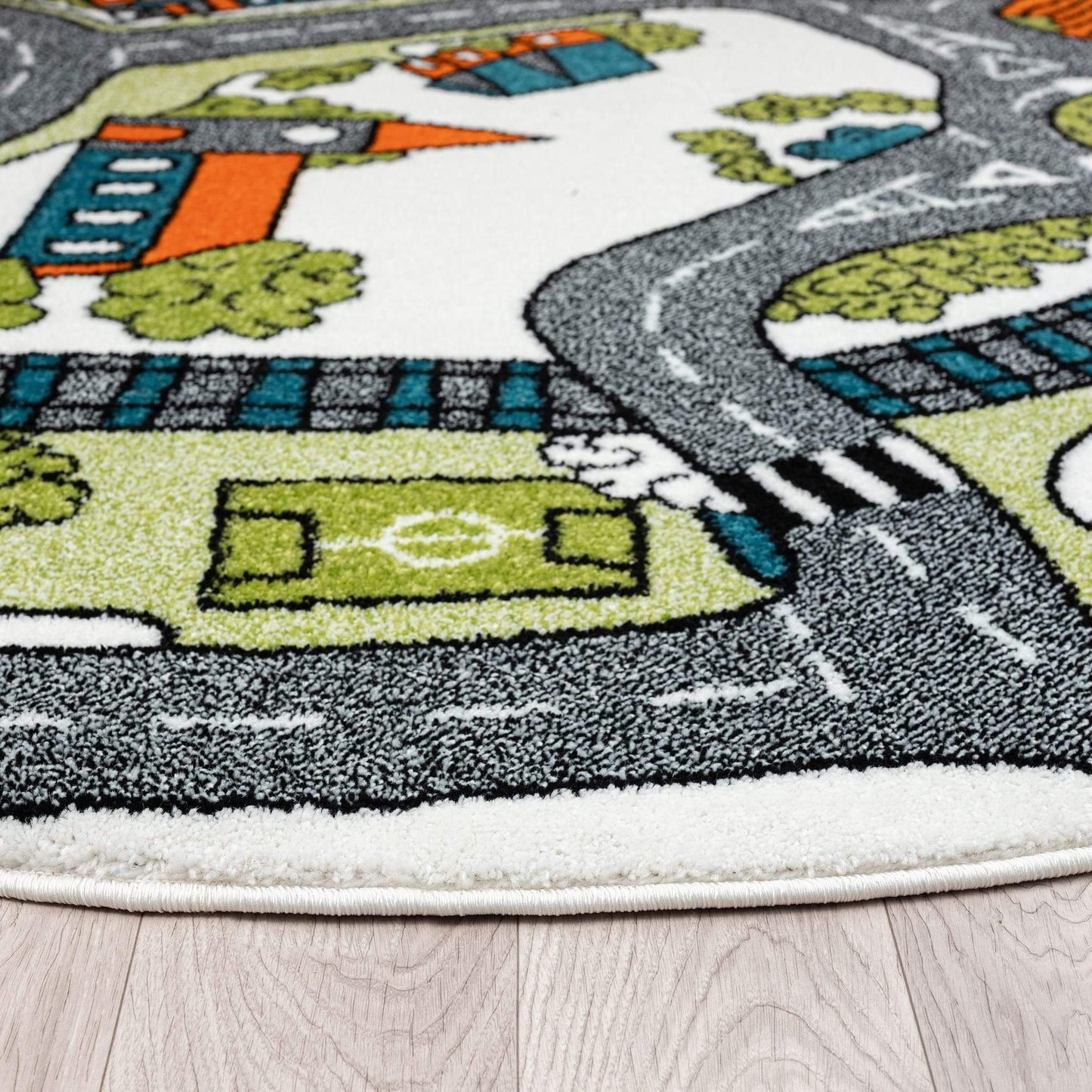 Kids Rugs-Bright and colorful Kidsville Collection rugs are perfect for playrooms! Durable, anti-static, and shed-resistant, these soft and easy-to-clean kids rugs add fun and protection.-Bazaar G Rugs N Gifts