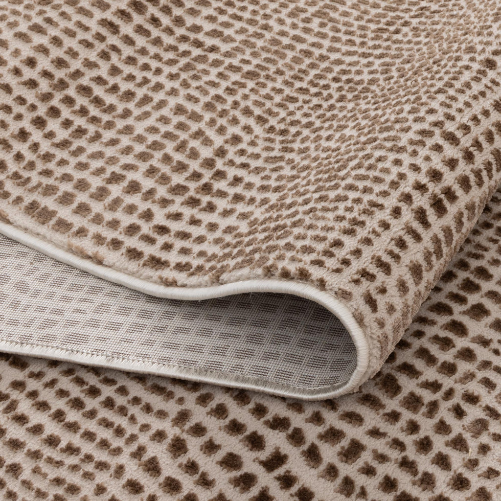 Lara Cobblestone Brown Beige Rug – view 4