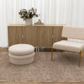 Lara Cobblestone Brown Beige Rug styled with furniture