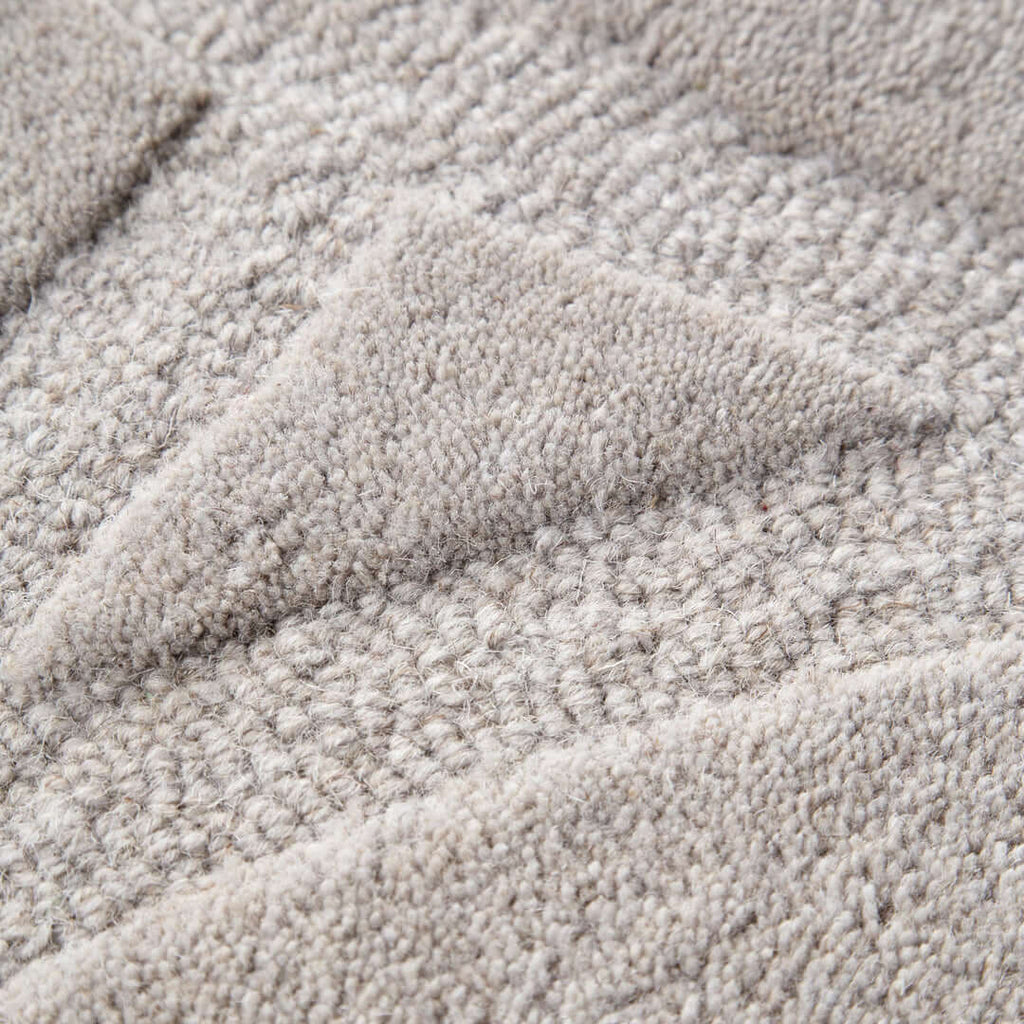 Les Nomades Ellipse Light Grey wool rug - alternate view