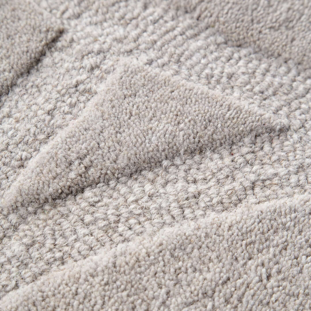 Les Nomades Ellipse Light Grey wool rug - alternate view