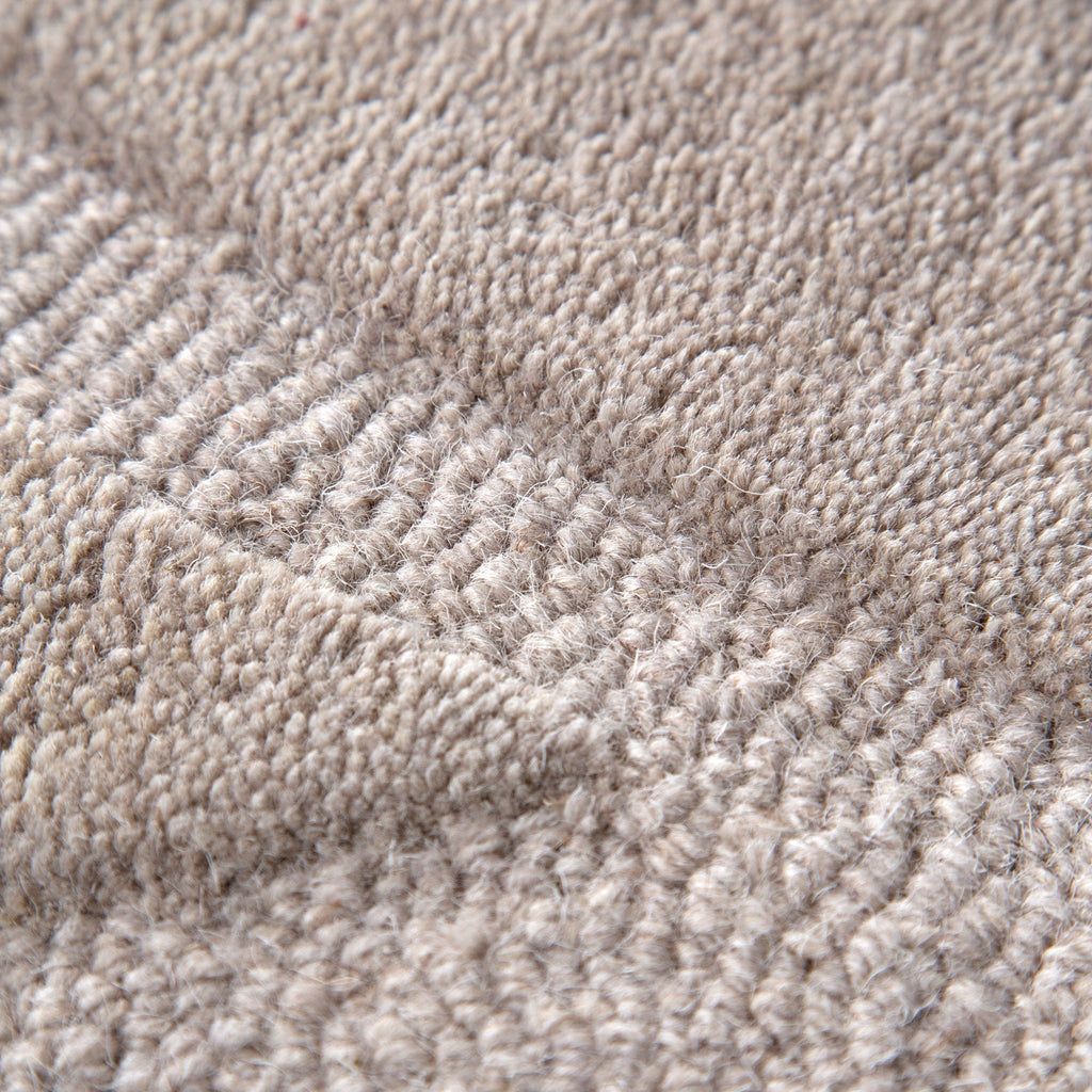 Les Nomades Ellipse Beige Wool Rug – view 6