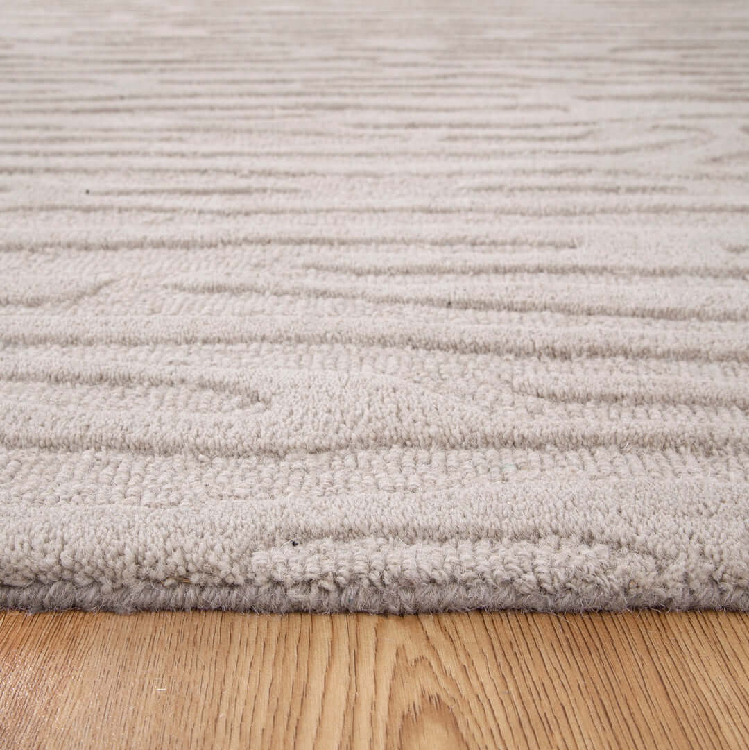 Les Nomades Sandstorm Beige wool rug - texture