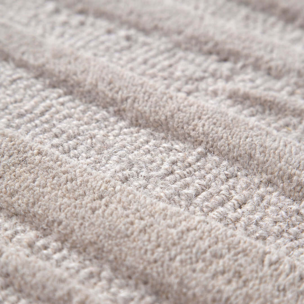 Les Nomades Sandstorm Beige wool rug - alternate view