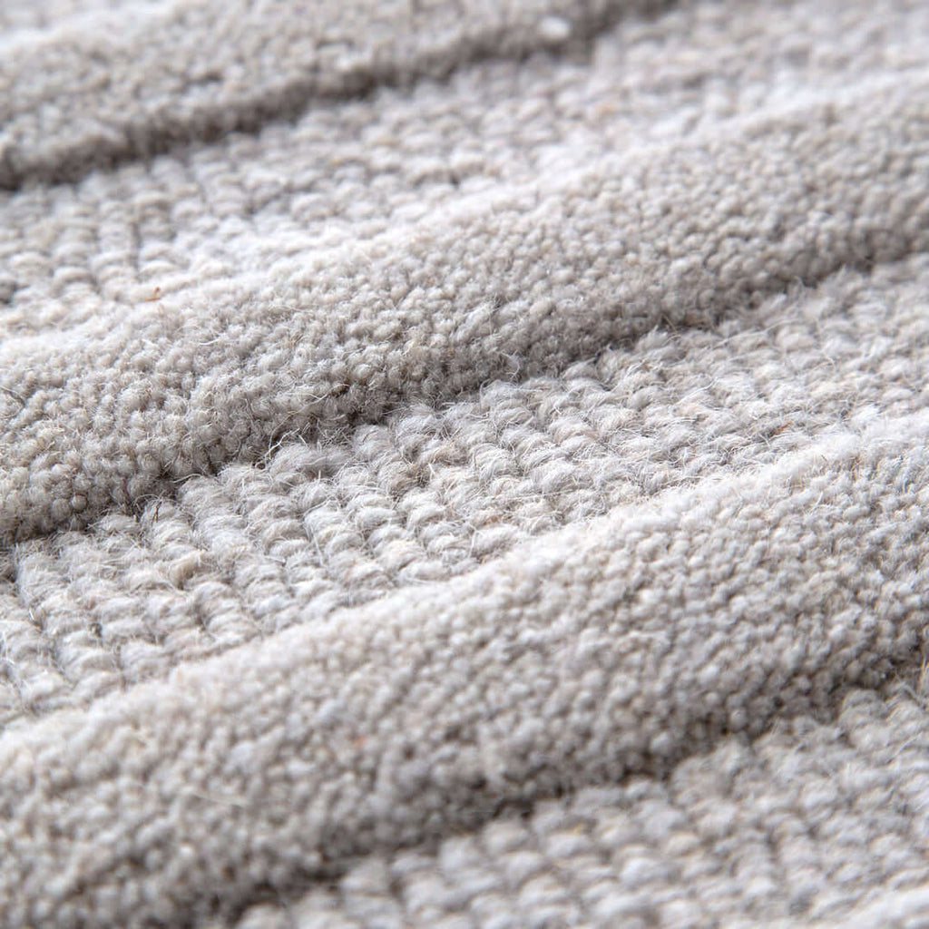 Les Nomades Felix Light Grey wool rug - alternate view